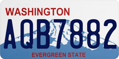 WA license plate AQB7882
