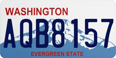 WA license plate AQB8157