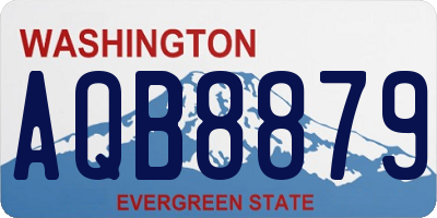 WA license plate AQB8879