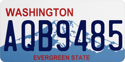 WA license plate AQB9485