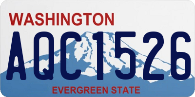 WA license plate AQC1526