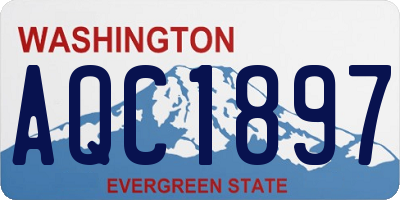 WA license plate AQC1897