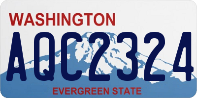 WA license plate AQC2324