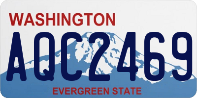 WA license plate AQC2469