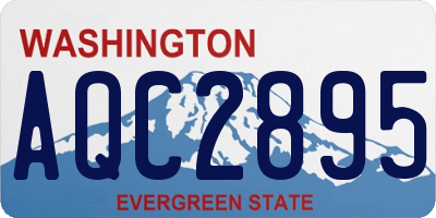 WA license plate AQC2895
