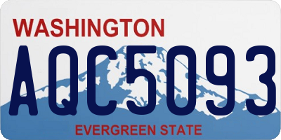 WA license plate AQC5093