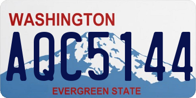 WA license plate AQC5144