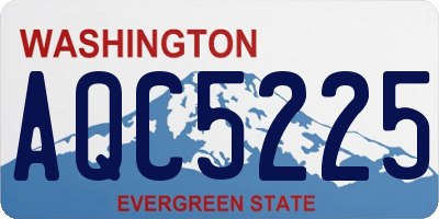 WA license plate AQC5225