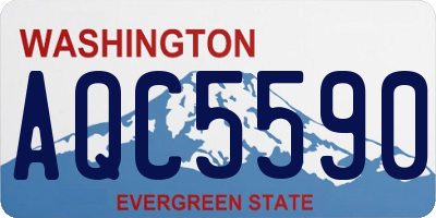 WA license plate AQC5590