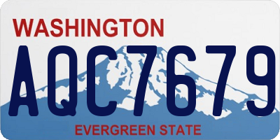 WA license plate AQC7679