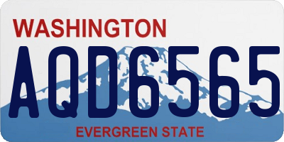 WA license plate AQD6565