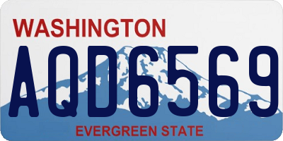 WA license plate AQD6569
