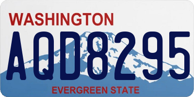WA license plate AQD8295