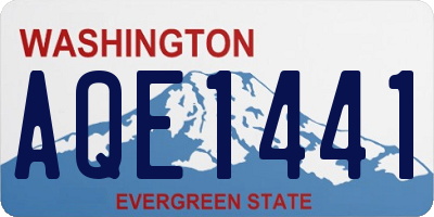 WA license plate AQE1441