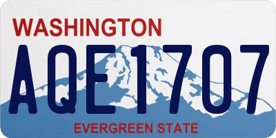 WA license plate AQE1707