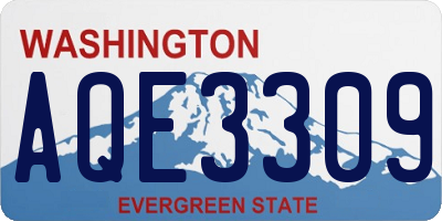 WA license plate AQE3309