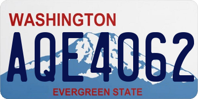 WA license plate AQE4062