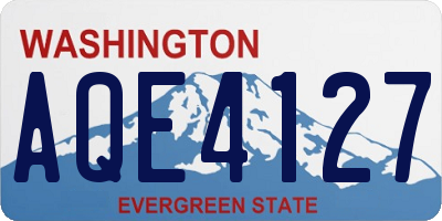 WA license plate AQE4127