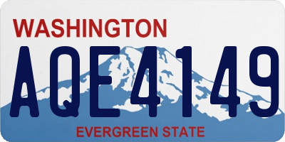 WA license plate AQE4149