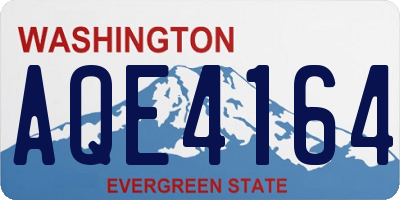 WA license plate AQE4164