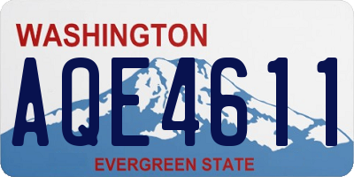 WA license plate AQE4611