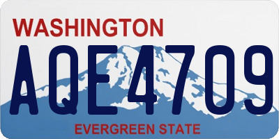 WA license plate AQE4709