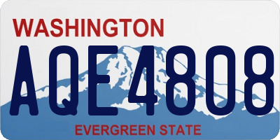 WA license plate AQE4808