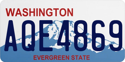 WA license plate AQE4869