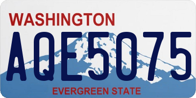 WA license plate AQE5075