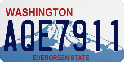 WA license plate AQE7911