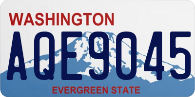 WA license plate AQE9045