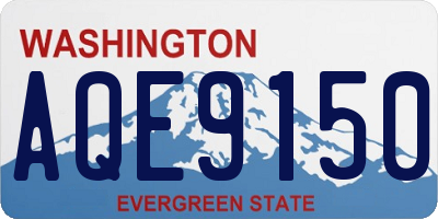 WA license plate AQE9150