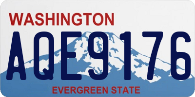 WA license plate AQE9176