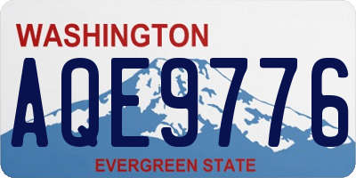 WA license plate AQE9776
