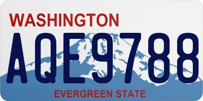 WA license plate AQE9788
