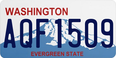 WA license plate AQF1509