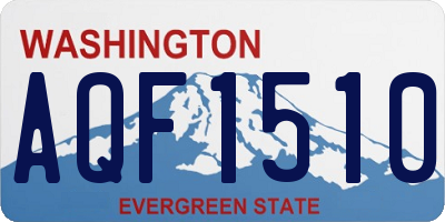 WA license plate AQF1510
