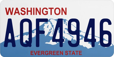 WA license plate AQF4946