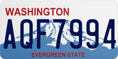 WA license plate AQF7994