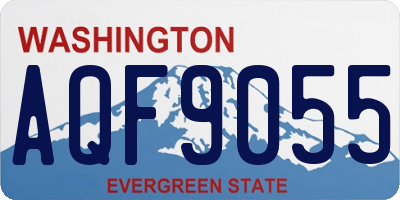 WA license plate AQF9055