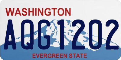 WA license plate AQG1202