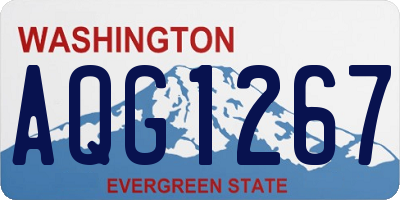WA license plate AQG1267