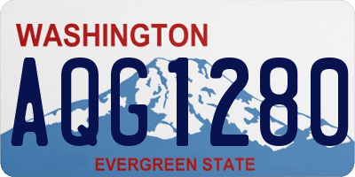 WA license plate AQG1280