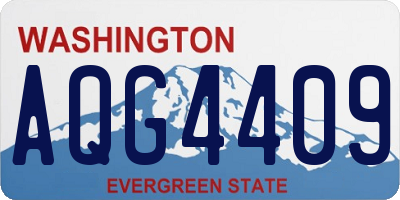 WA license plate AQG4409
