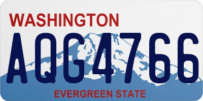 WA license plate AQG4766