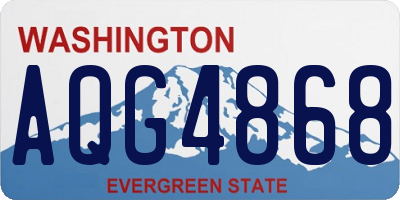 WA license plate AQG4868