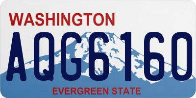 WA license plate AQG6160