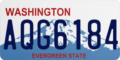 WA license plate AQG6184