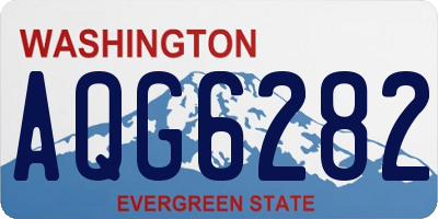 WA license plate AQG6282