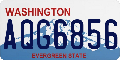 WA license plate AQG6856
